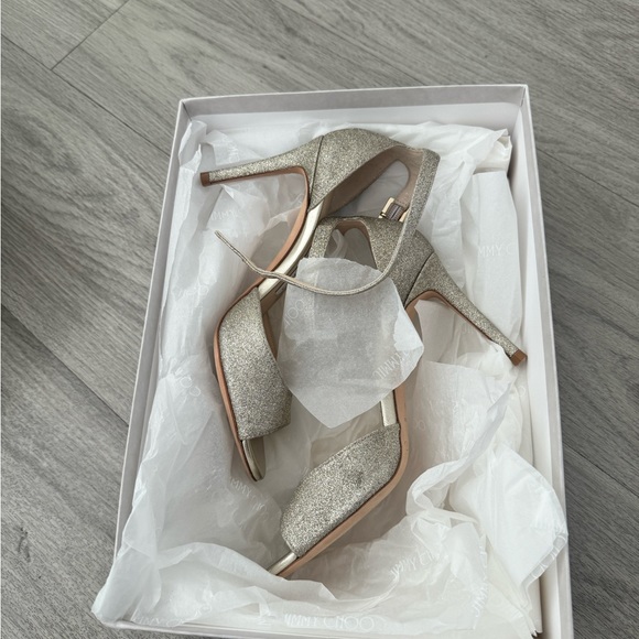 Jimmy Choo Annie 35.5 Platinum Ice - Picture 4 of 9